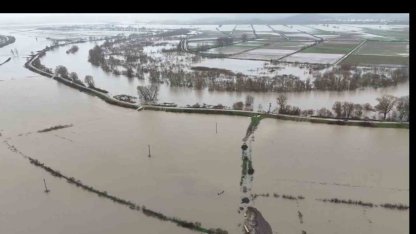 Meriç Nehri taştı, Subaşı’ndaki tarım arazileri sular altında kaldı