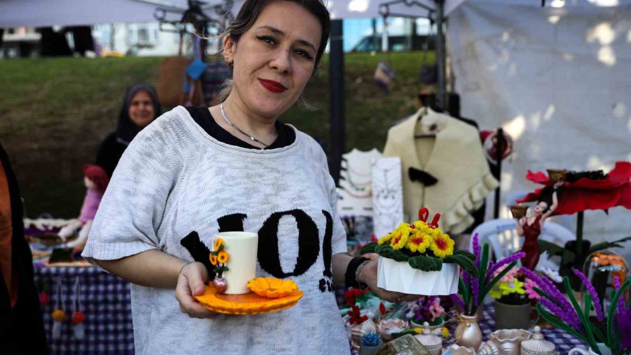 ‘Meydan Kadınların’ dayanışma pazarı doldu taştı