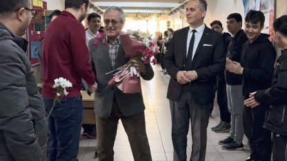 Muratlı’da emekli olan öğretmene duygusal veda