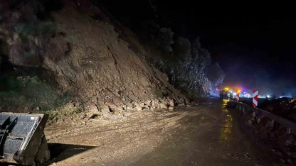 Nazilli Belediyesi’nden heyelan bölgesinde yoğun mesai