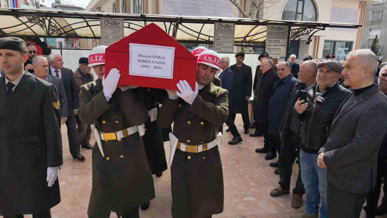 Ordulu Kıbrıs gazisi, son yolculuğuna uğurlandı
