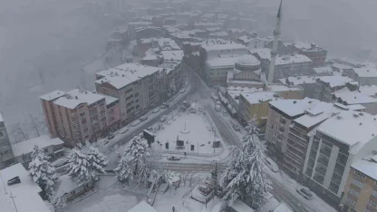 Ordu’nun yükseklerinde kar yağışı