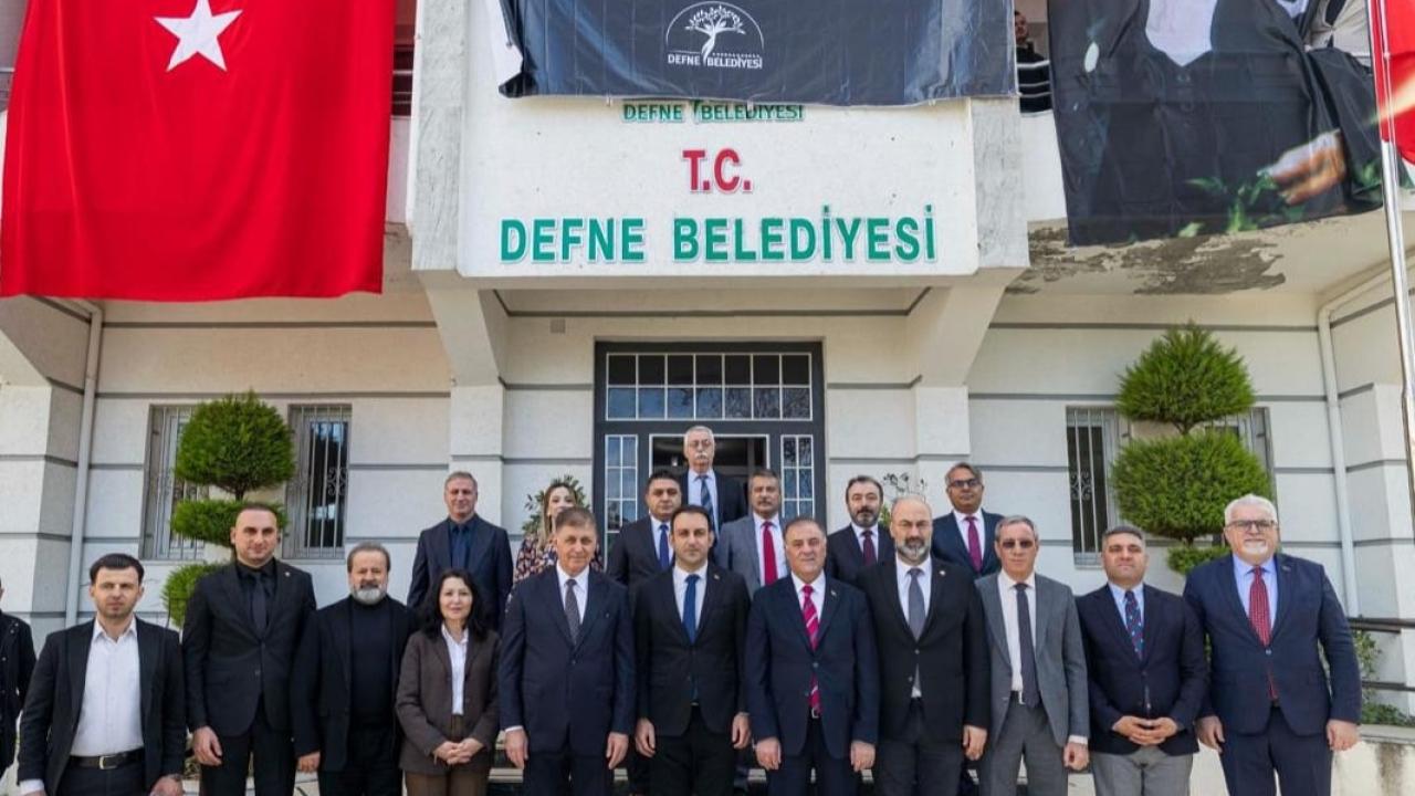 Özgür Özel ve Başkan Tugay Hatay'da