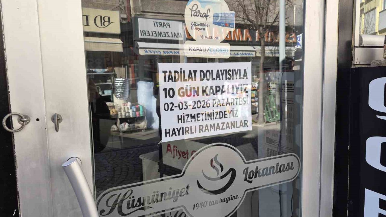 Ramazan ayını fırsat bilen esnaf tadilata başladı