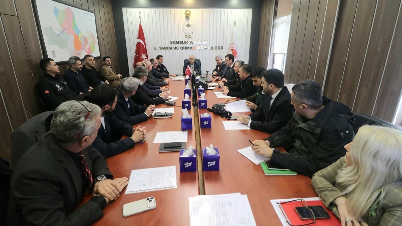 Samsun’da afet sonrası gıda güvenliği, hayvan sağlığı ve su temini masaya yatırıldı