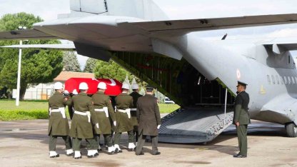 Şehit F-16 pilotunun cenazesi memleketine uğurlandı