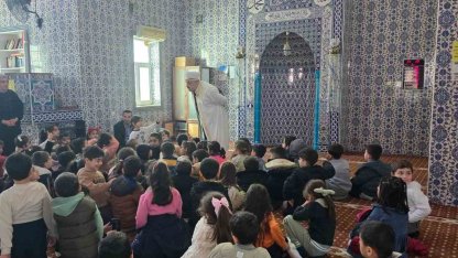 Siirt’te anaokulu öğrencilerine cami tanıtım etkinliği