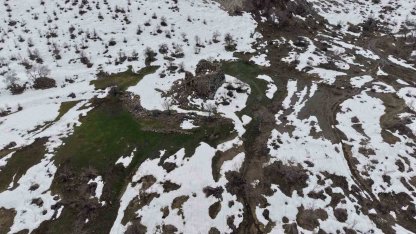 Şırnak’ta 3 bin yıllık evler, karların erimesiyle gün yüzüne çıktı