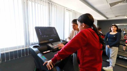 Sporcuların faydalandığı salon yeni ekipmanlarla donatıldı