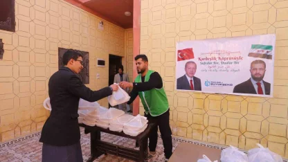 Suriye Rakka’da iftar bereketi