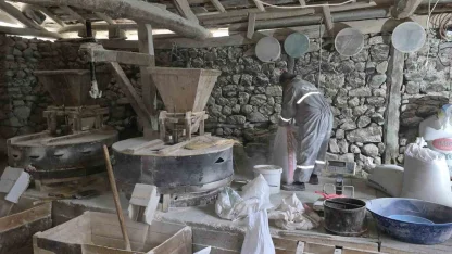 Tarihi değirmen suyun gücüyle 300 yıldır ayakta