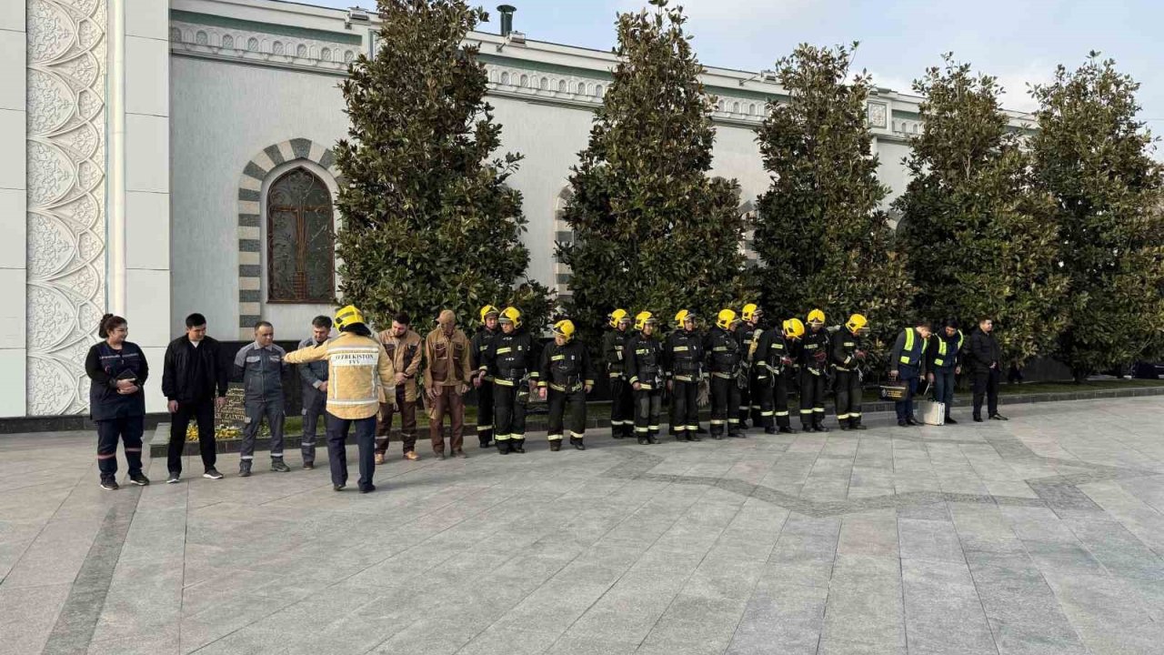 Taşkent’te Ramazan ayı hazırlıkları kapsamında camilerde acil durum tatbikatı