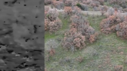 Termal drone destekli denetimde 2 kaçak avcı yakalandı