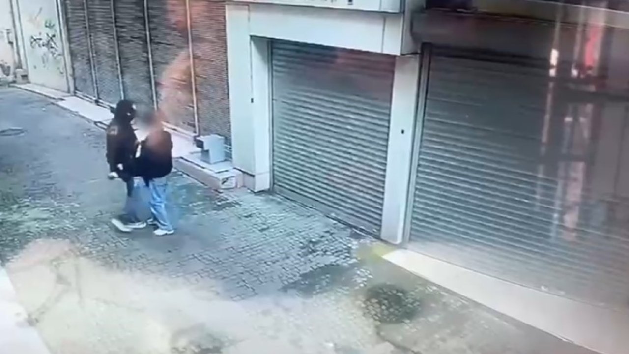 Tornavidalı kar maskeli gaspçı kamerada