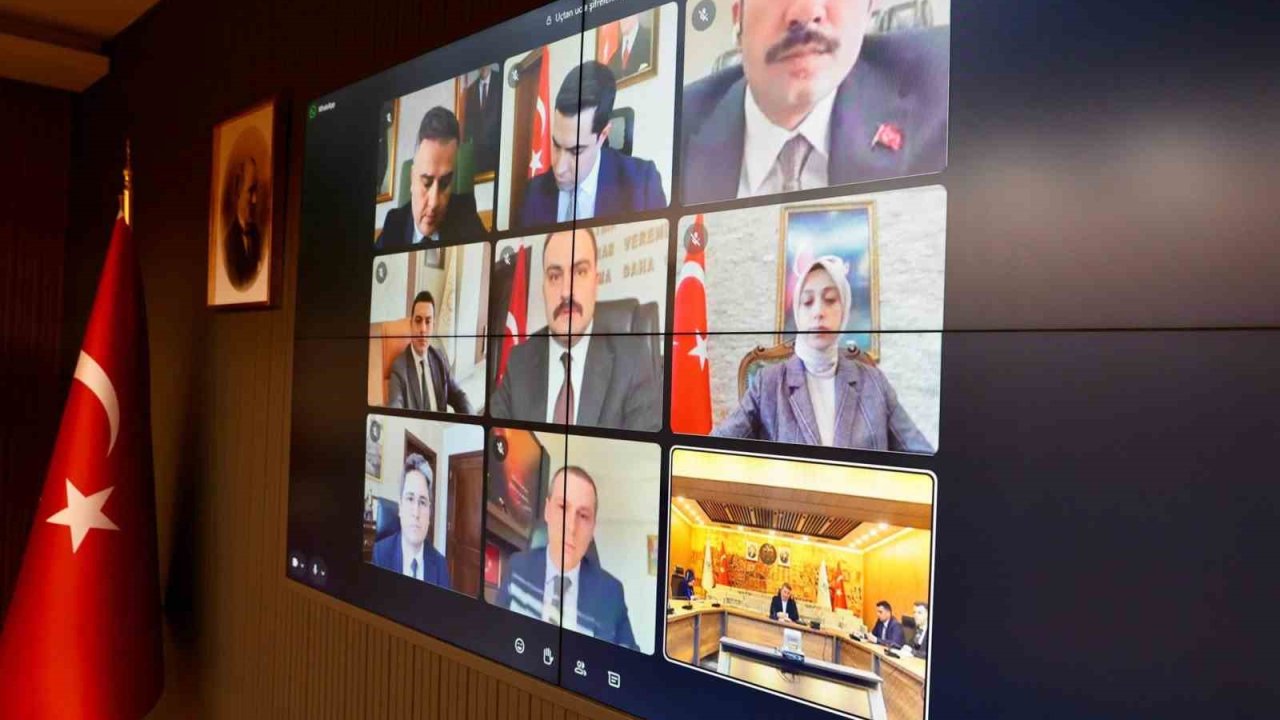 Vali Aydoğdu Başkanlığında koordinasyon toplantısı düzenlendi