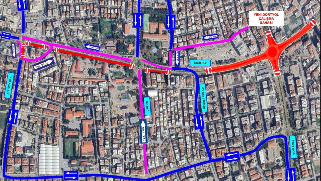 Yeni Dörtyol Köprülü Kavşağı Projesi’nde çalışmalar başlıyor