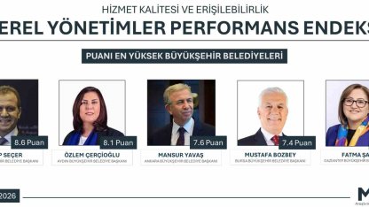 Yerel Yönetimler Performansı’nda Başkan Çerçioğlu ikinci sırada
