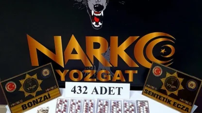 Yozgat’ta 432 adet sentetik ele geçirildi
