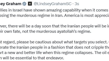 ABD’li senatör Lindsey Graham’dan İsrail’e "hedef" eleştirisi