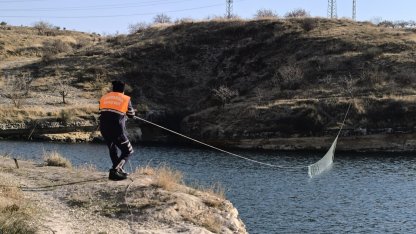 Ağ ile avlanma yasağına uymayan şahsı jandarma yakaladı