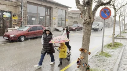 Aksaray’ın Güzelyurt ilçesinde şiddetli yağış etkili oluyor