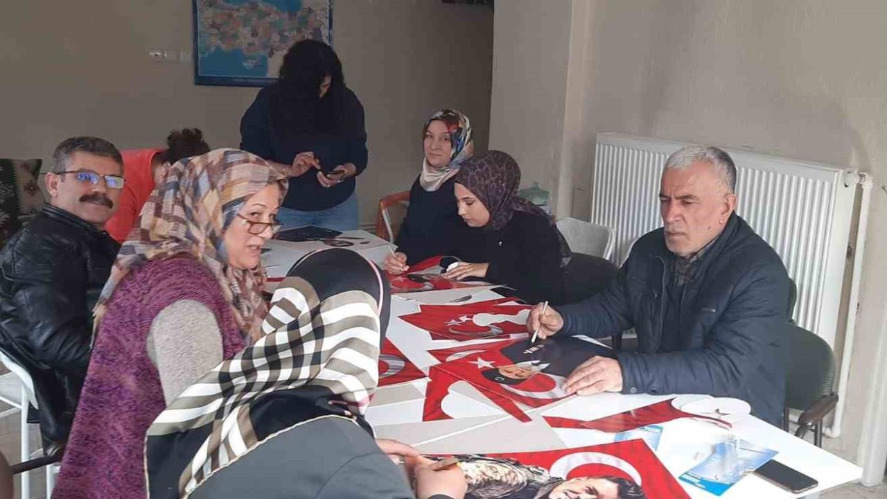 Akşehir’de şehitlerin hatırası için anlamlı çalışma