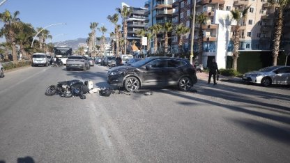 Alanya’da SUV motosiklet çarpıştı: 1 ölü 1, yaralı