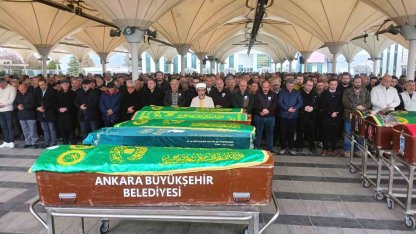 Ankara’da gaz sızıntısından vefat eden baba ile kızı son yolcuğuna uğurlandı