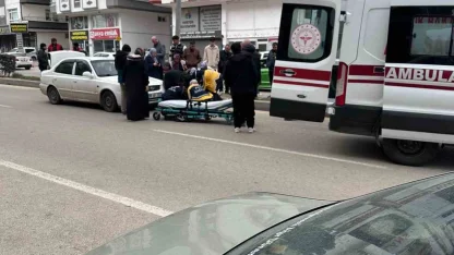 Ankara’da otomobilin çarptığı yaya yaralandı