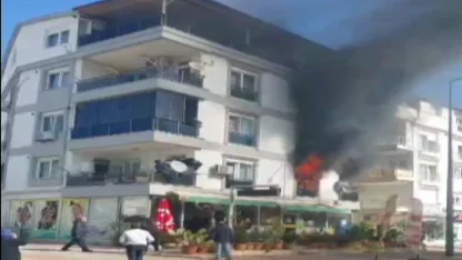 Antalya’da 4 katlı binada yangın paniği: 2’si çocuk 6 kişi dumandan etkilendi
