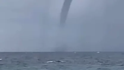 Antalya’da korkutan hortum karaya ulaşmadan kayboldu