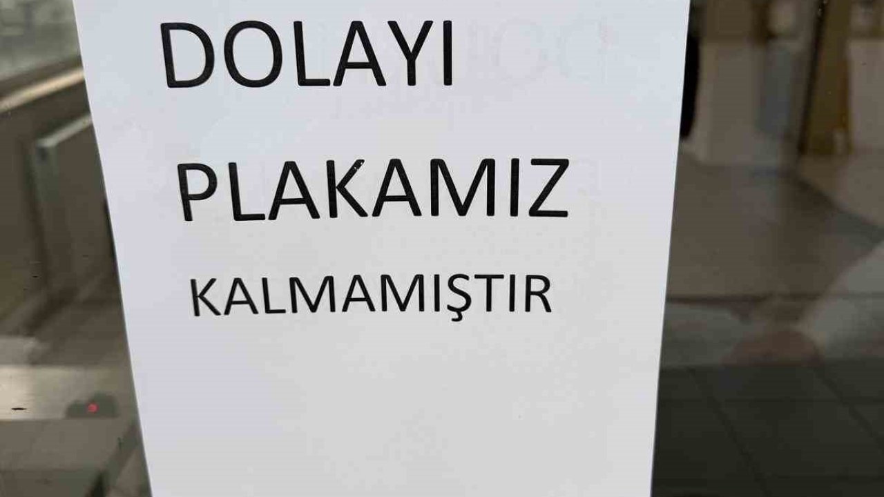 APP plaka yoğunluğundan plakalar tükendi