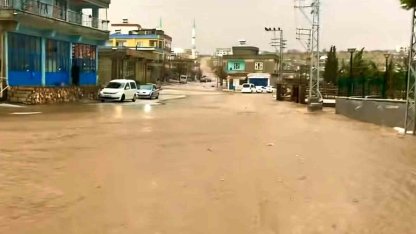 Araban Elif Mahallesi’nde sağanak etkili oldu