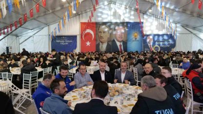 Arama kurtarma ekipleri iftar çadırında ağırlandı
