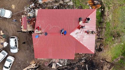 Atakum Belediyesi’nden yangın mağduru aileye destek