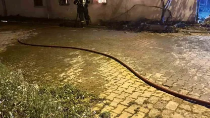 Aydın’da bir evde yangın çıktı