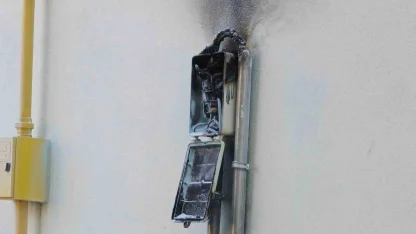 Bafra’da korkutan yangın