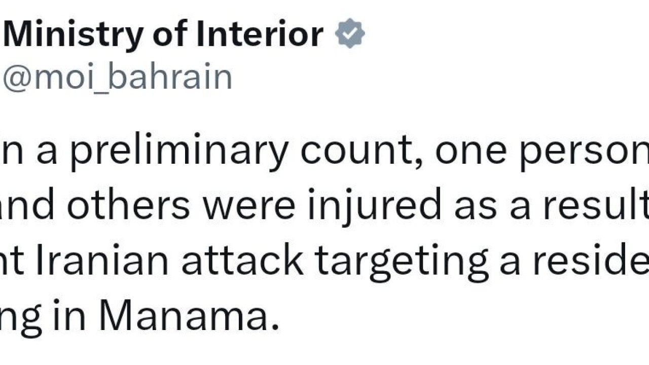Bahreyn’de sivil bir binaya saldırı: En az 1 ölü