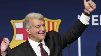 Barcelona’da Joan Laporta, yeniden başkan seçildi