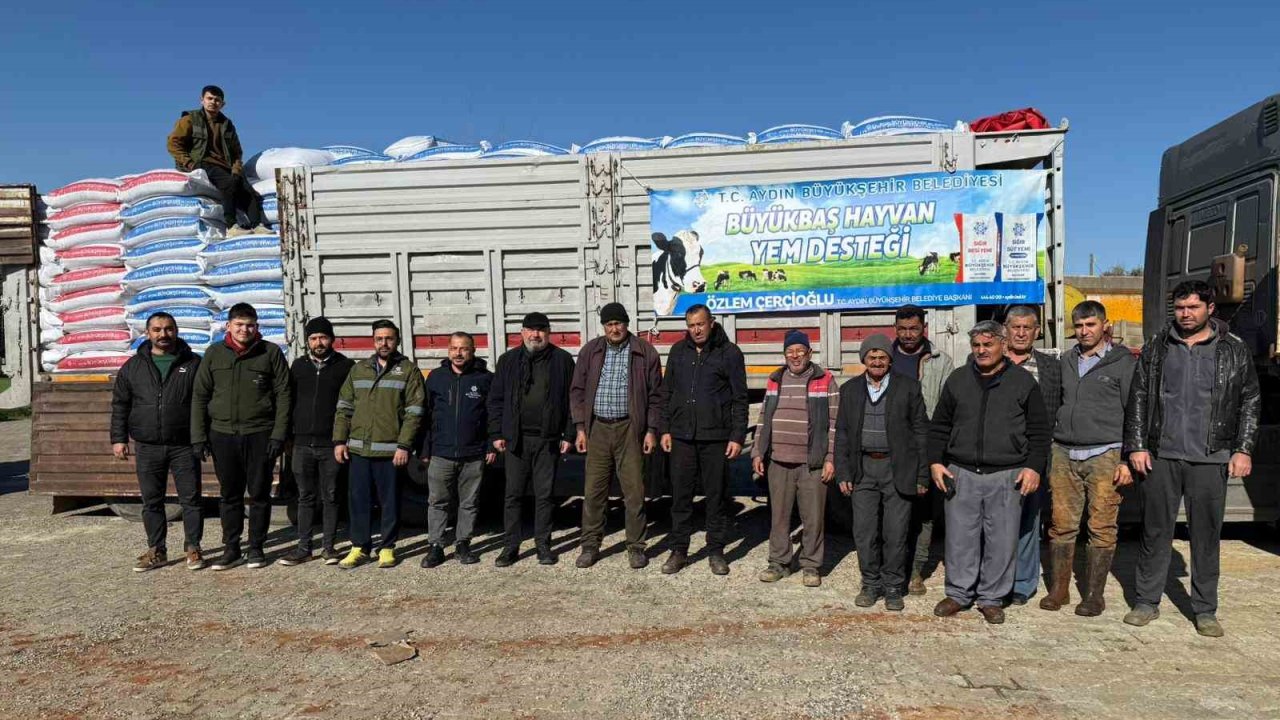 Başkan Çerçioğlu’ndan Karacasu’da küçük üreticilere yem desteği