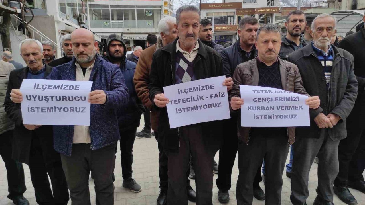 Batman’da uyuşturucu, tefecilik ve kumar protestosu