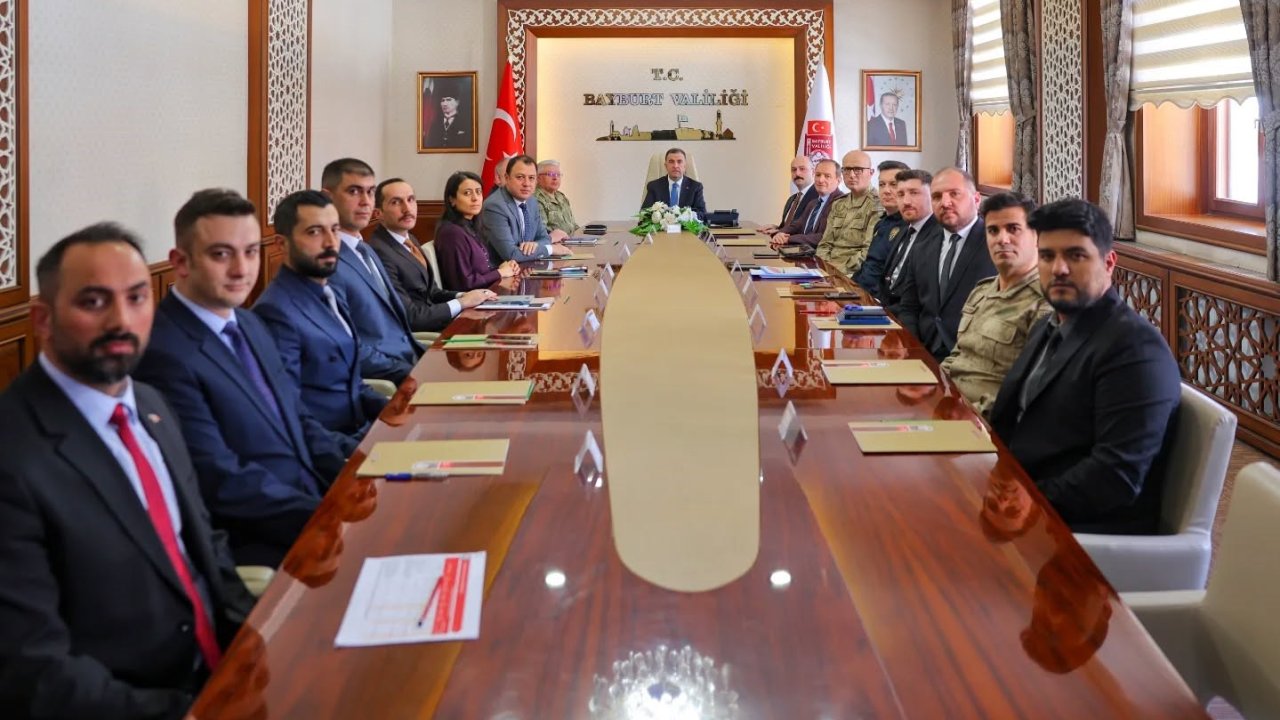 Bayburt’ta asayiş ve güvenlik uygulamaları değerlendirildi