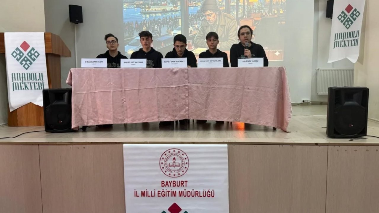 Bayburt’ta öğrenciler Sait Faik Abasıyanık’ı anlattı