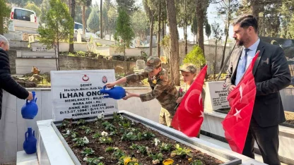 Bayram öncesi şehit mezarlıkları ter temiz oldu