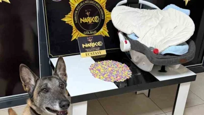 Bebek pusetinde 757 adet uyuşturucu hap ele geçirildi