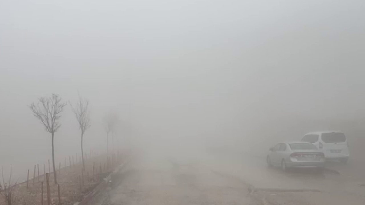 Besni’de sağanak yağış ve yoğun sis etkili oldu