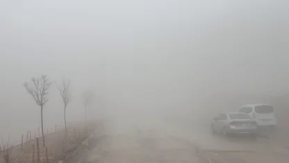 Besni’de sağanak yağış ve yoğun sis etkili oldu