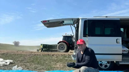 Beypazarı’nda çörek otu ekimi başladı