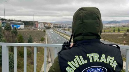 Bilecik’te drone destekli trafik denetimi