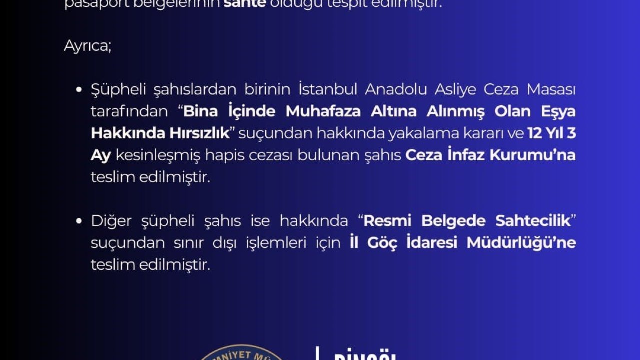 Bingöl’de sahte pasaportlu 2 şüpheli yakalandı